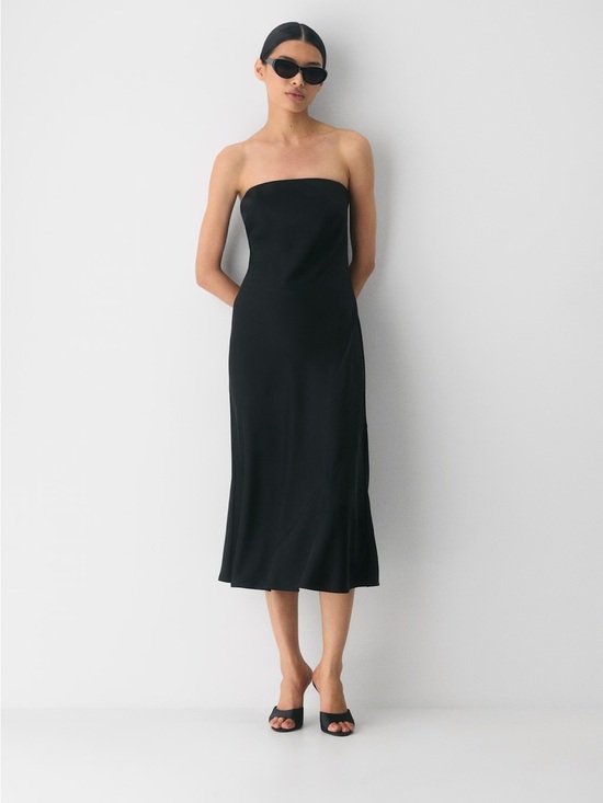 Aritzia Dresses & Skirts - NWT - Aritzia Babaton Ten Charmaine Satin Dress - Black - Size Small
